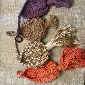 Macrame plant hangers